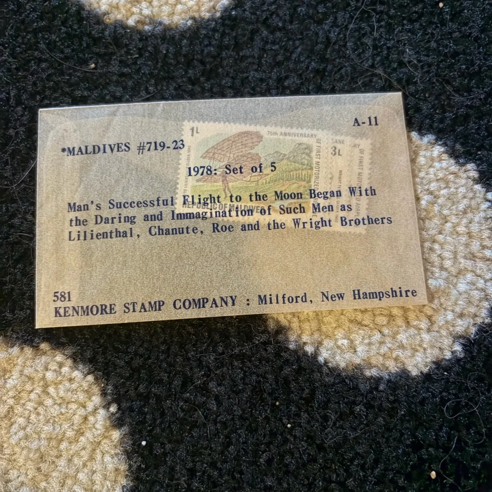 Vintage mint Maldives postage stamps